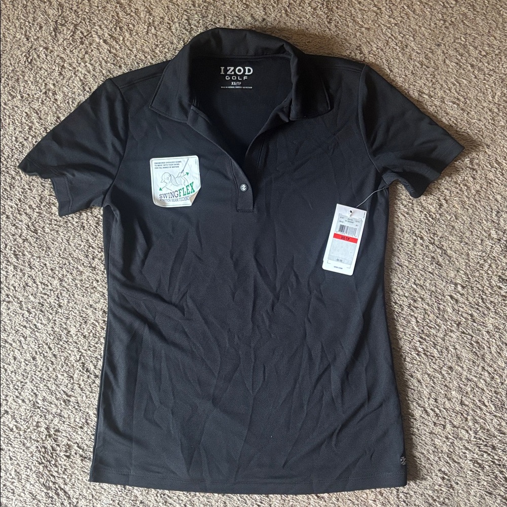 IZOD Black Polo Shirt